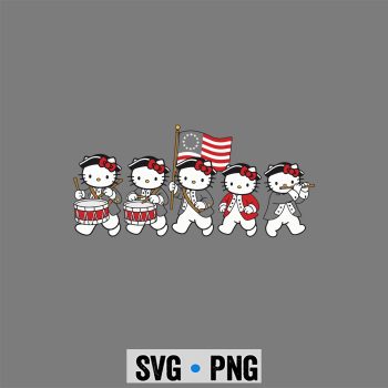 Hello Kitty Patriotic SVG, America Hello Kitty Patriotic Independence Day SVG PNG