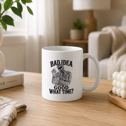 Bad Idea Good What Time Sarcastic Skeleton Dark Mug 3 Bad Idea Good What Time Sarcastic Skeleton Dark Mug
