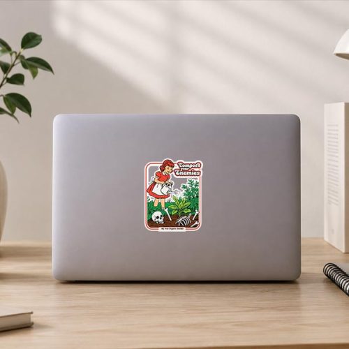 Compost Your Enemies Crazy Plant Lady Gardening Cute Sticker 3 Compost Your Enemies Crazy Plant Lady Gardening Cute Sticker