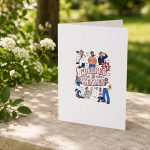 Covered In Seamen Nautical Cartoon Sailors Greeting Card