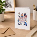 Covered In Seamen Nautical Cartoon Sailors Greeting Card