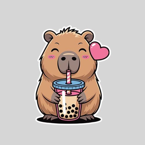 Cute Capybara For Animal Rodent Capybara Sticker 1 Cute Capybara For Animal Rodent Capybara Sticker