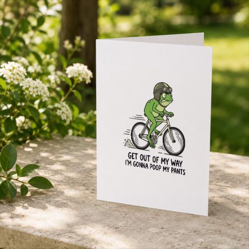 Get Out Of My Way Im Gonna Poop My Pants Greeting Card