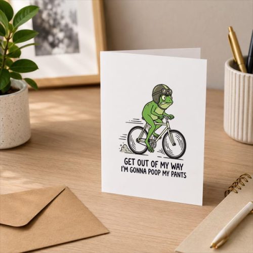 Get Out Of My Way Im Gonna Poop My Pants Greeting Card