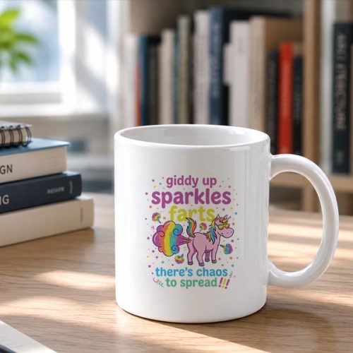 Giddy Up Sparkle Farts Theres Chaos To Spread Unicorn Fart Mug 2 Giddy Up Sparkle Farts Theres Chaos To Spread Unicorn Fart Mug