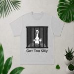 Goose In Jail Got Too Silly Pun Animal PNG SVG