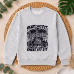 Heart Says Pit Knees Say Sit Skeleton Saying Quote PNG SVG