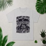 Heart Says Pit Knees Say Sit Skeleton Saying Quote PNG SVG