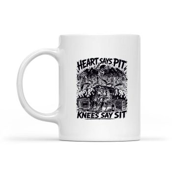 Homepage 33 Heart Says Pit Knees Say Sit Skeleton Saying Quote Mug