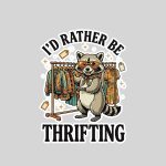 Id Rather Be Thrifting Vintage Sticker