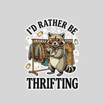 Homepage 152 Id Rather Be Thrifting Vintage Sticker