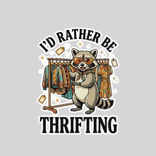Id Rather Be Thrifting Vintage Sticker 1 Id Rather Be Thrifting Vintage Sticker