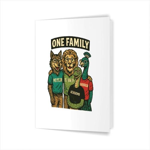 Isibindi Reveur 4 Houses 1 Family Greeting Card 1 Isibindi Reveur 4 Houses 1 Family Greeting Card