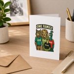 Isibindi Reveur 4 Houses 1 Family Greeting Card