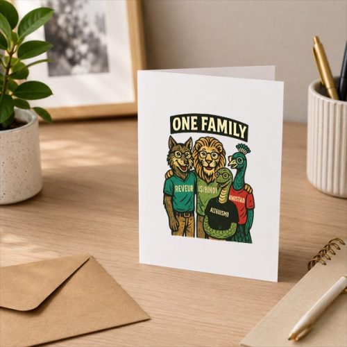 Isibindi Reveur 4 Houses 1 Family Greeting Card 3 Isibindi Reveur 4 Houses 1 Family Greeting Card