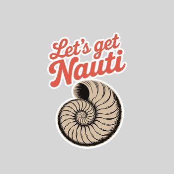 Lets Get Nauti Ocean Nautical Sticker