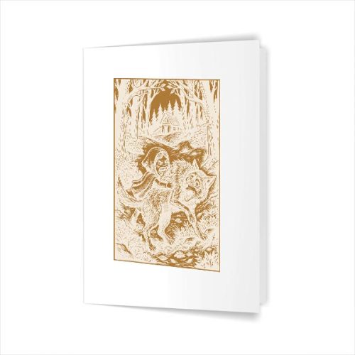 Little Red Riding Hood Of Inverted Stories Greeting Card