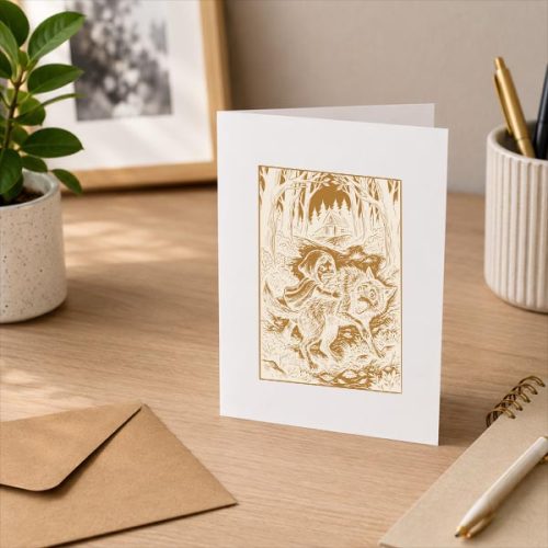 Little Red Riding Hood Of Inverted Stories Greeting Card