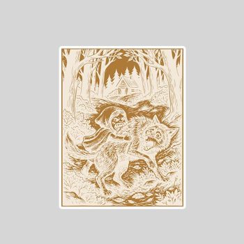 Homepage 140 Little Red Riding Hood Of Inverted Stories Sticker