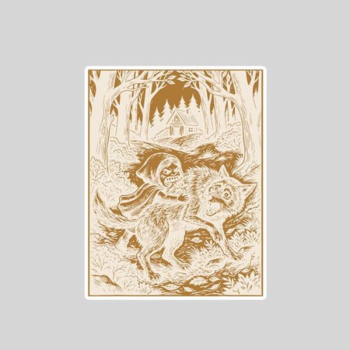 Little Red Riding Hood Of Inverted Stories Sticker 1 Little Red Riding Hood Of Inverted Stories Sticker