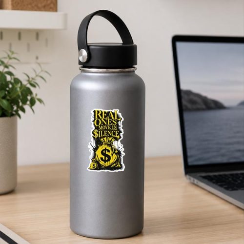 Money Bag Graffiti With Real Ones Move In Silence Sticker 2 Money Bag Graffiti With Real Ones Move In Silence Sticker