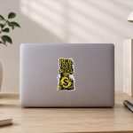 Money Bag Graffiti With Real Ones Move In Silence Sticker