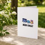 Never Forget Cassette Comfort Colors Crop Top Greeting Card