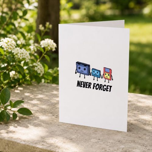 Never Forget Cassette Comfort Colors Crop Top Greeting Card 2 Never Forget Cassette Comfort Colors Crop Top Greeting Card