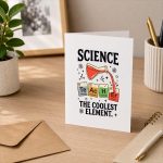 Science Teacherest Element Chemistry Stem Greeting Card