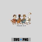 Shirley Goodness And Mercy Goose Duck Christian Psalm 236 PNG SVG
