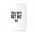 Talk Shit Get Hit Vintage Greeting Card