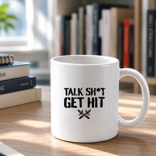 Talk Shit Get Hit Vintage Mug
