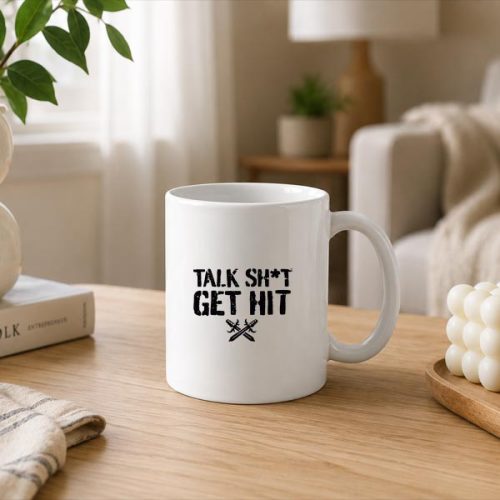 Talk Shit Get Hit Vintage Mug