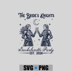The Brides Knight Medieval Bride Bachelorette Party Couples PNG SVG