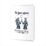 The Brides Knight Medieval Bride Bachelorette Party Couples Greeting Card
