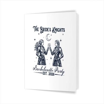 Homepage 195 The Brides Knight Medieval Bride Bachelorette Party Couples Greeting Card