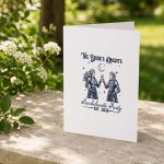 The Brides Knight Medieval Bride Bachelorette Party Couples Greeting Card