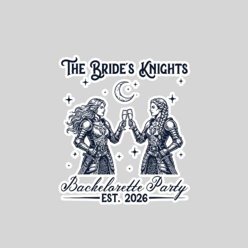 The Brides Knight Medieval Bride Bachelorette Party Couples Sticker