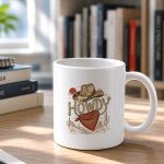 Western Cow Party Howdy Vintage Mug