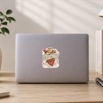 Western Cow Party Howdy Vintage Sticker