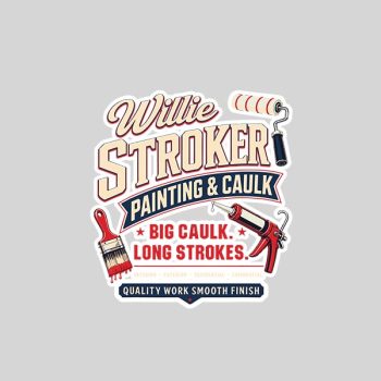 Homepage 175 Willie Stroker Innuendo Dad Joke Gag Sticker